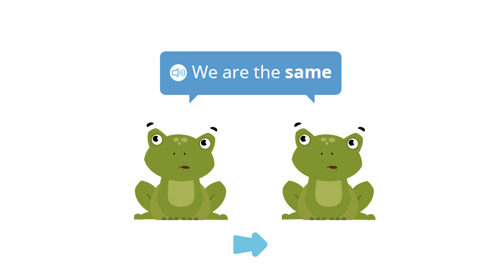 Identify two out of three objects that are the same
