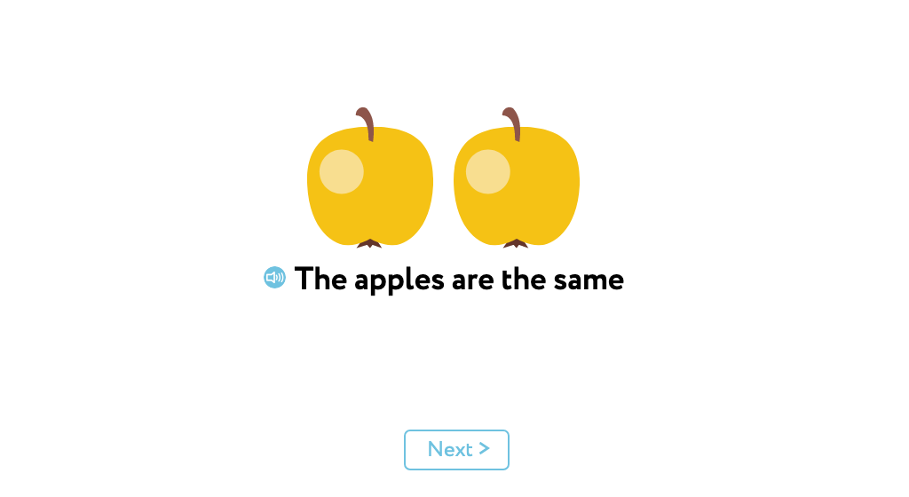 Identify whether two objects are the same or different
