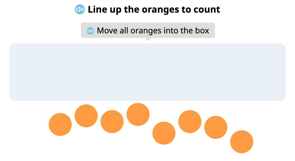 Align groups of identical objects and identify the total