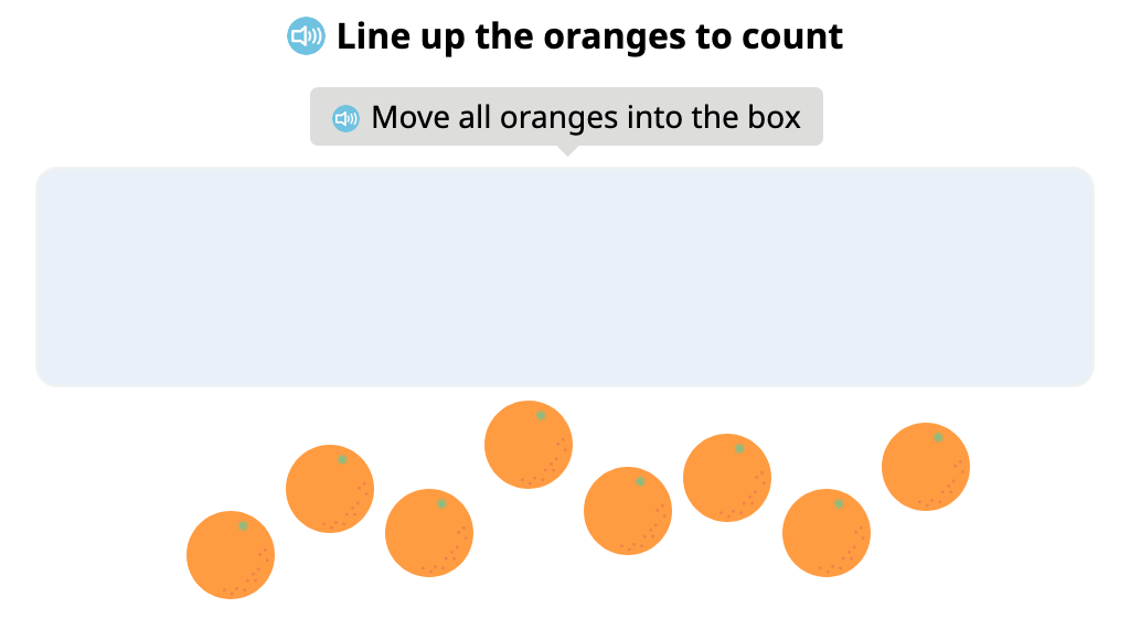 Align groups of identical objects and identify the total