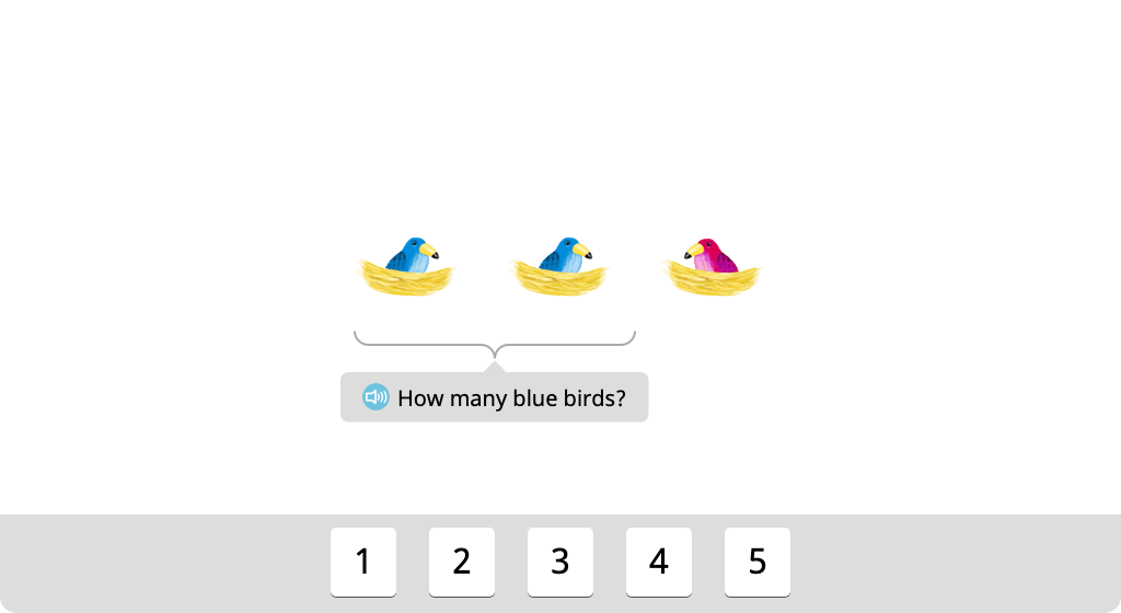 Count two groups of objects and determine the total (Part 1)