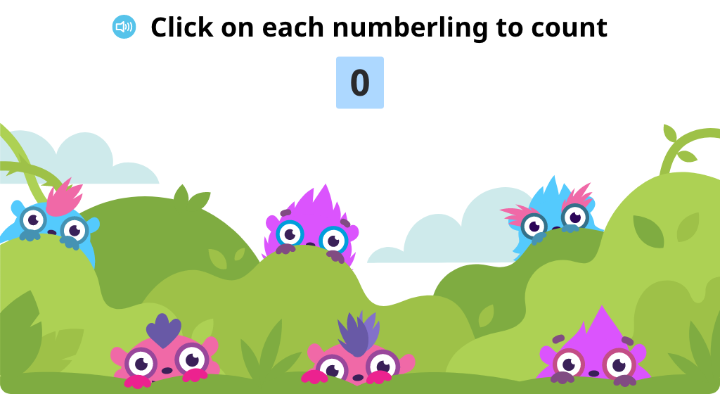 Tap objects to count the total to 6