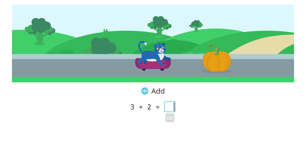 Solve +/- equations within 10