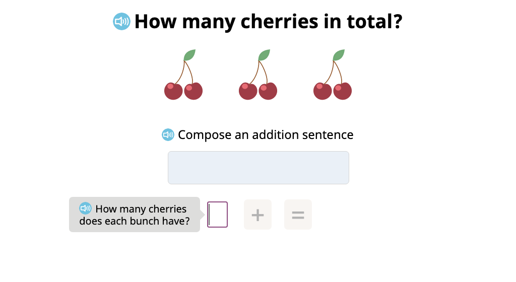Compose and solve a repeated addition sentence based on equal groups (Part 2)