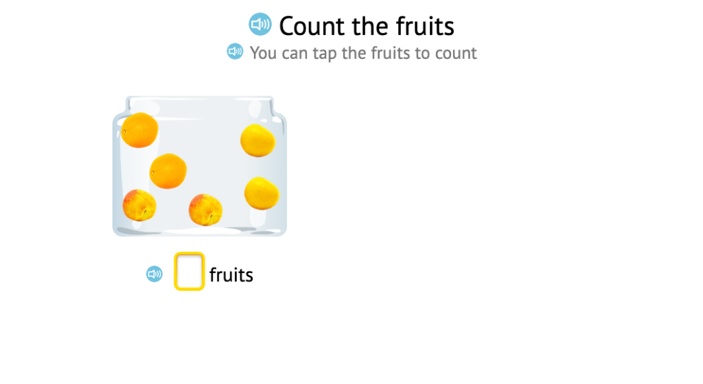 Solve +1 problems based on a known total and a scenario using objects