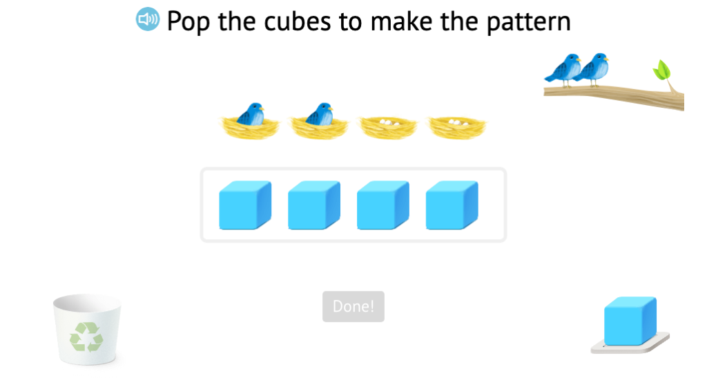 Use base-10 blocks to represent subtraction scenarios with objects within 5 and record as an equation