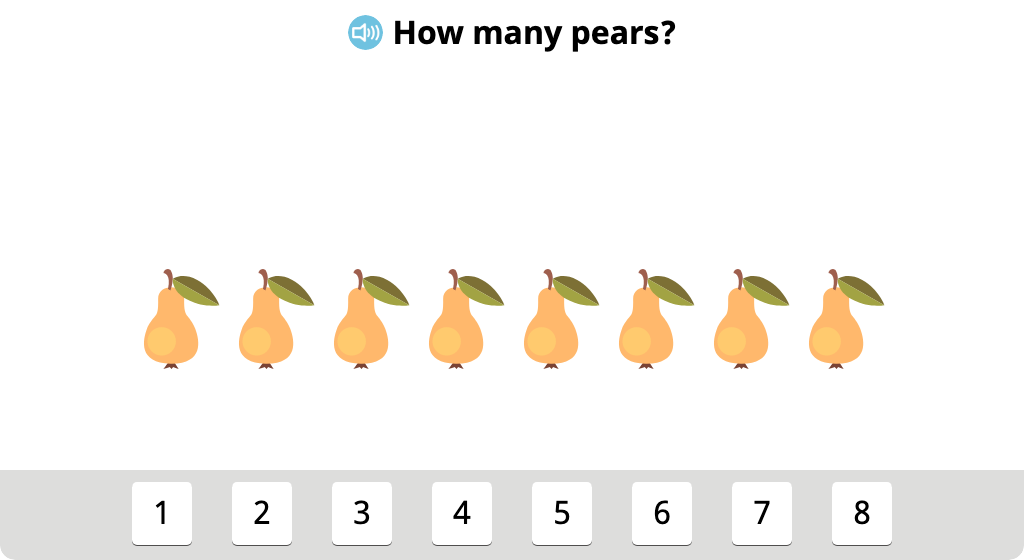 Recognize that one more than 8 is 9