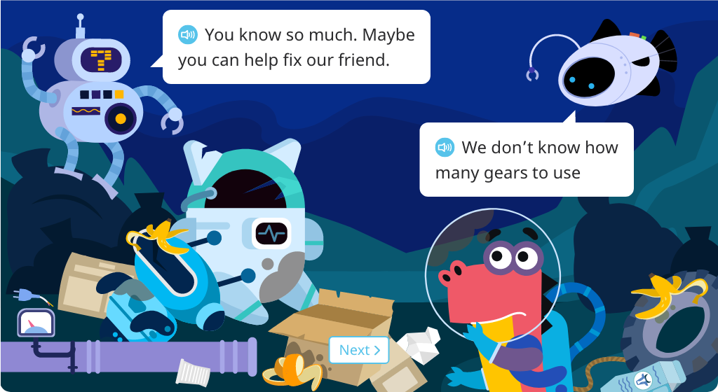 Complete statements describing equal groups and their totals