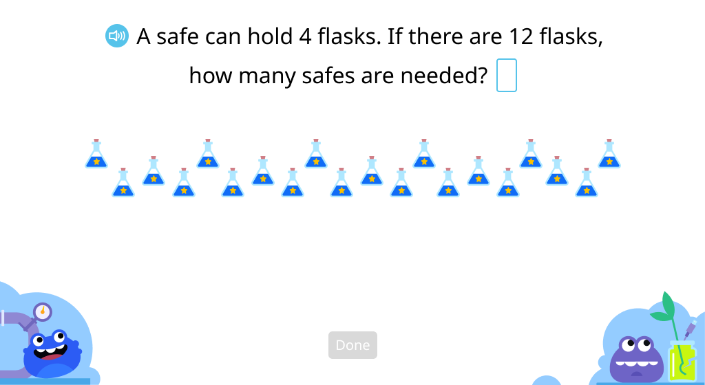 Solve division word problems