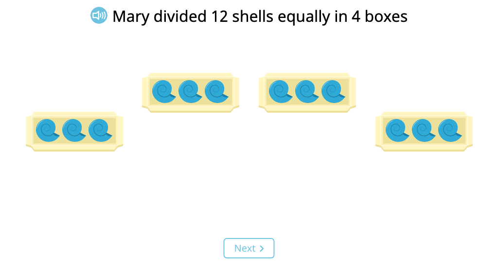 Represent a tape diagram as a division equation (How many in each group?)