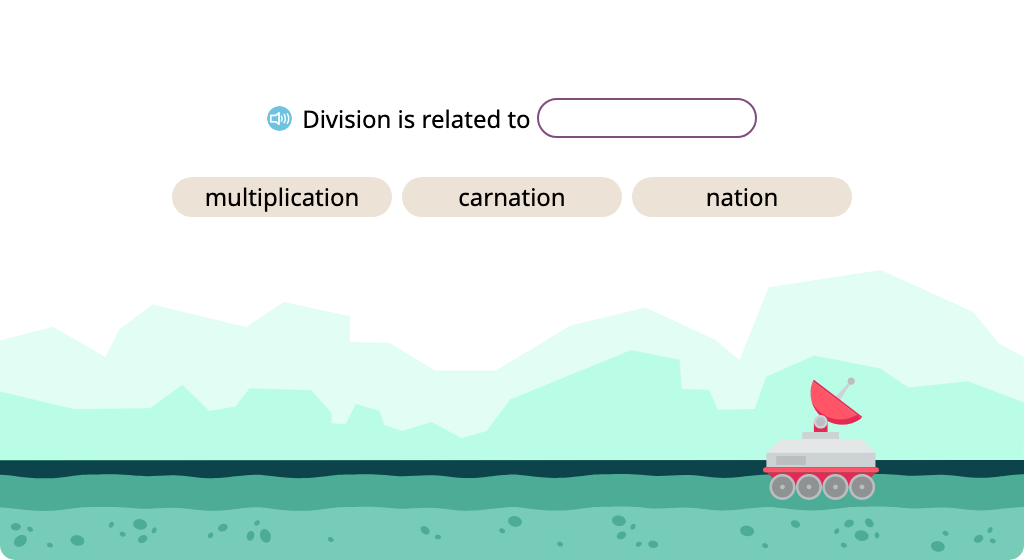 Complete equations to relate multiplication to division (Part 1)