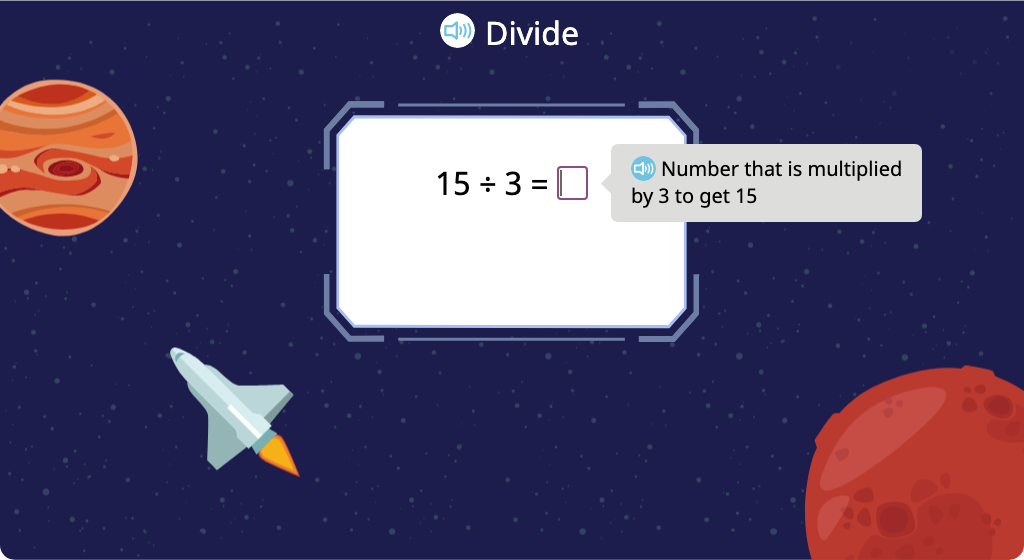 Solve division equations with a divisor of 3 (Level 1)