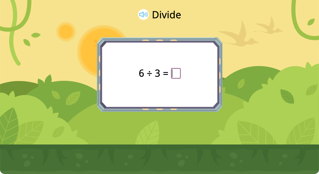 Solve division equations with a divisor of 3 (Level 2)