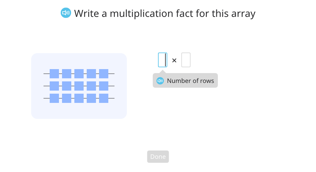 Illustrate the commutative property by labeling arrays and tape diagrams