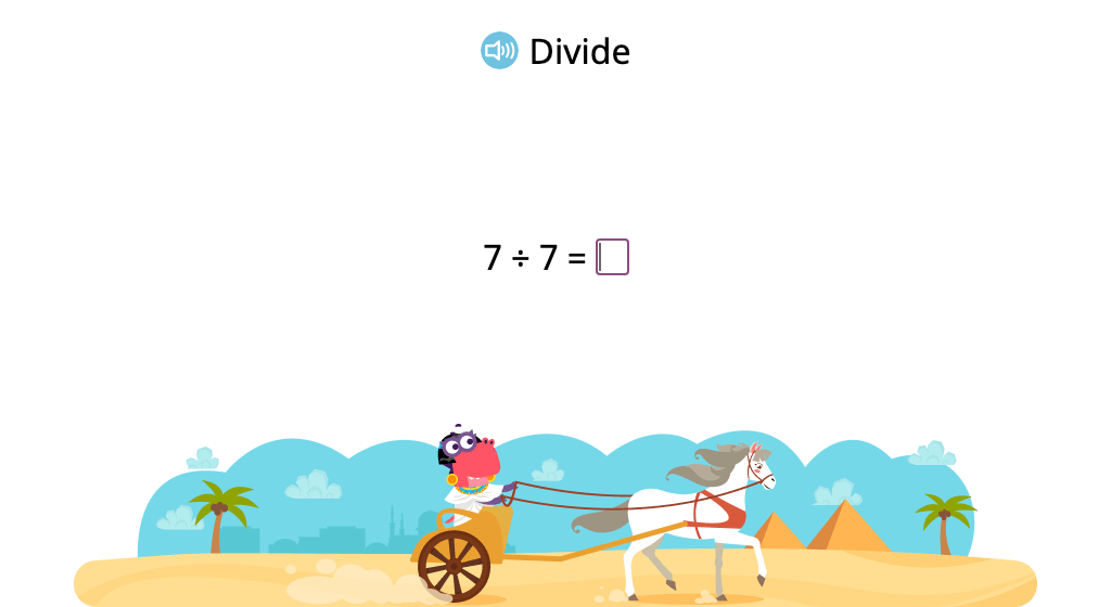 Solve division problems with a divisor of 7 (Level 1)