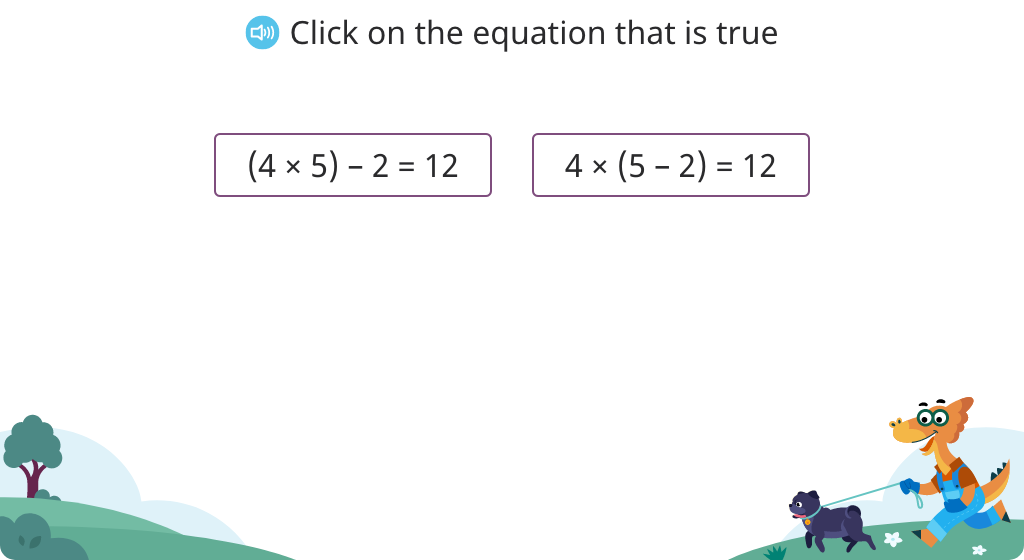 Determine which expression is true