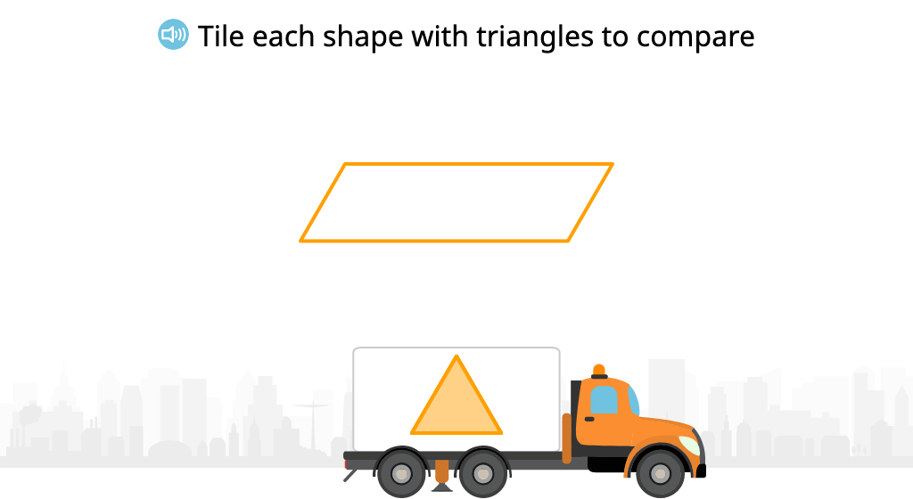 Tile 2-dimensional shapes to compare their area