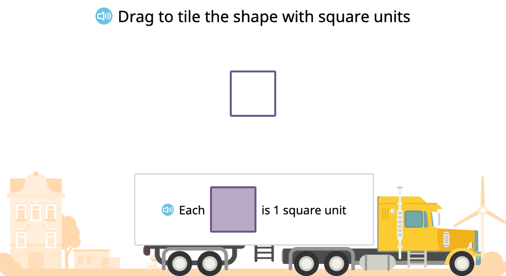 Determine and compare area by tiling with square units