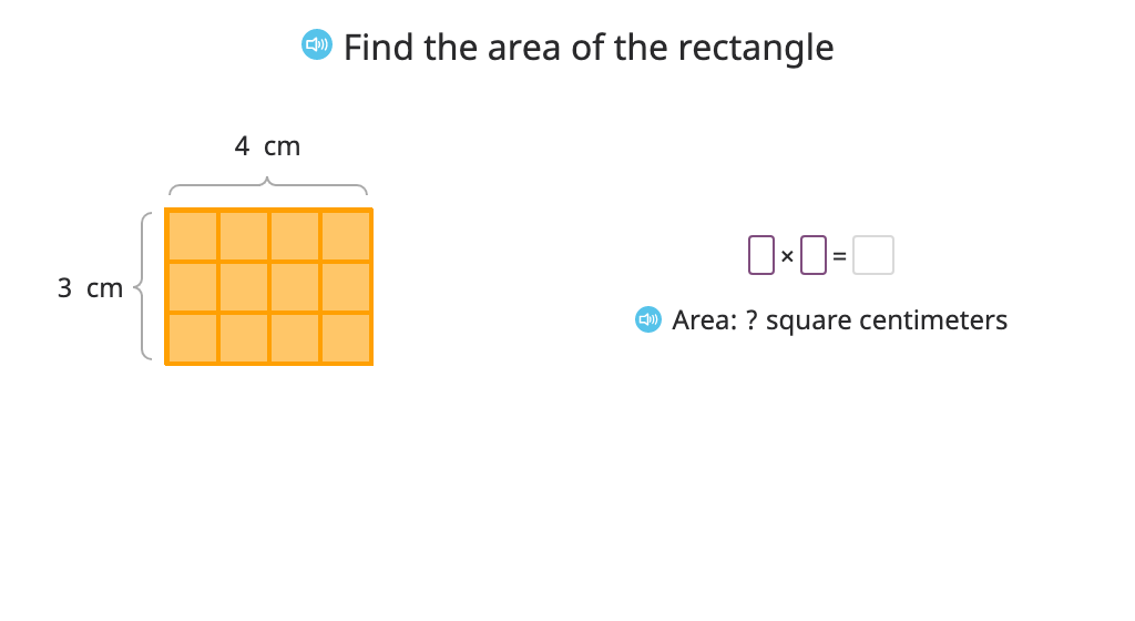 Determine the area of a rectangle based on the equal area of a different rectangle