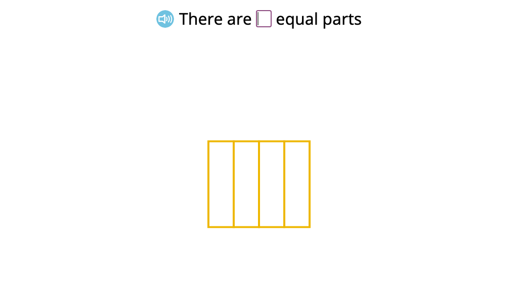 Identify the shaded portion of a shape