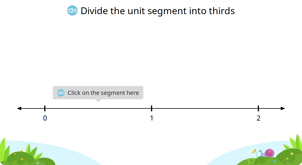 Label fraction numerators on a number line in numbers greater than 1