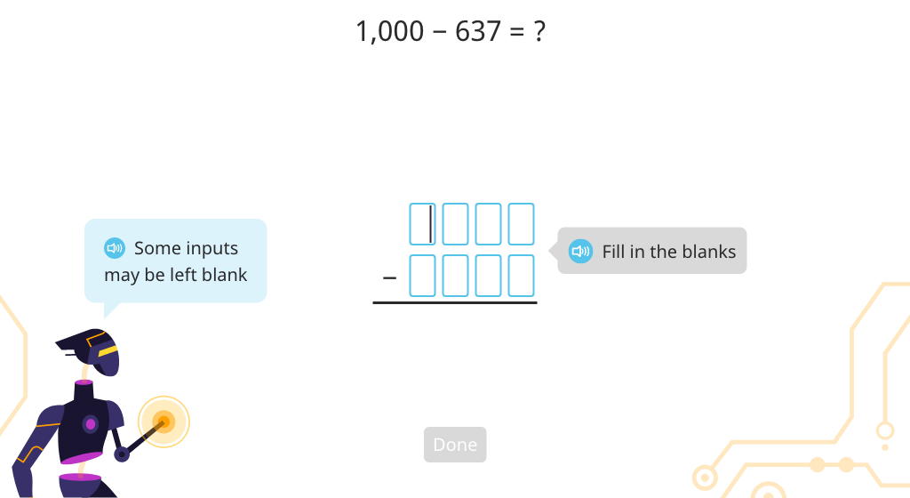 Write and solve multi-digit column subtraction with regrouping