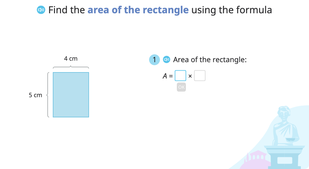 Determine the area and perimeter of the same rectangle