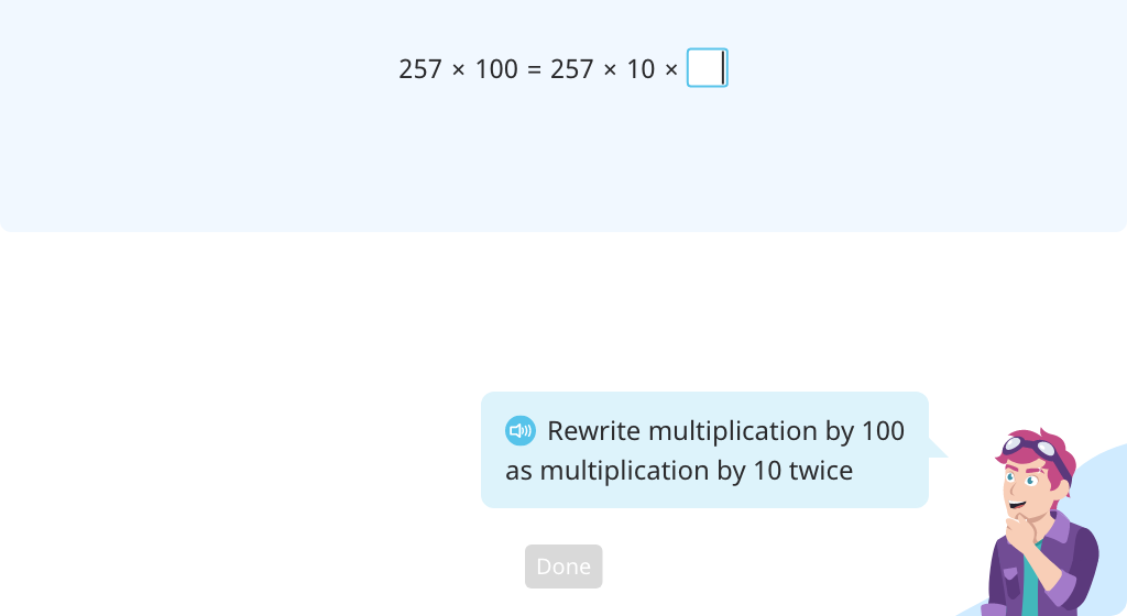 Use a place value chart to model multiplying by 100