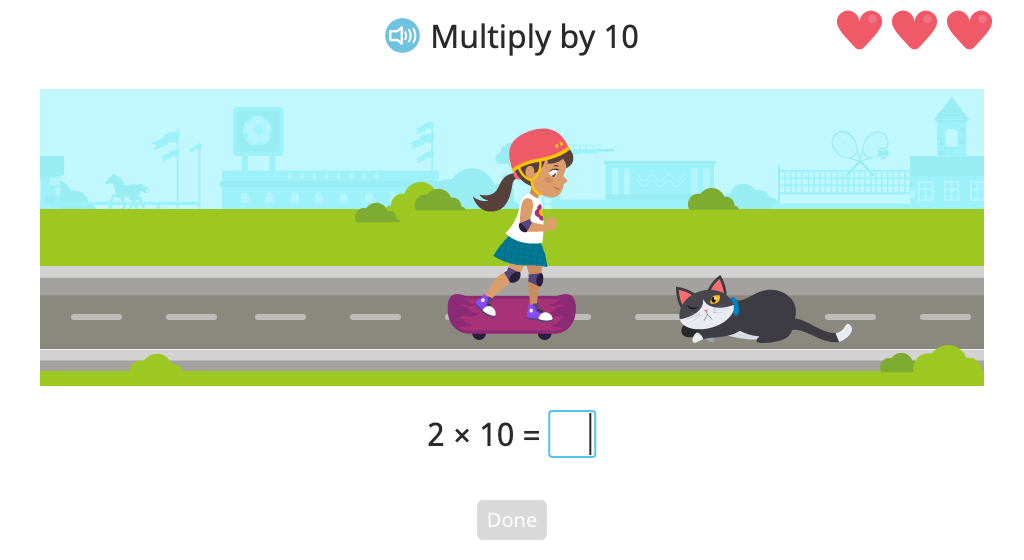 Multiply a 1-, 2-, or 3-digit number by 10, 100, or 1,000