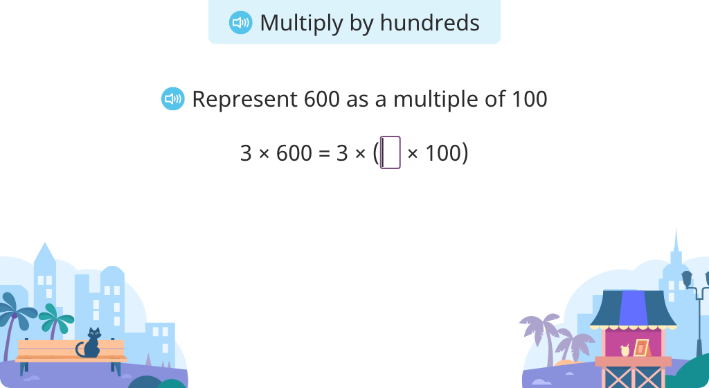 Multiply a single-digit number by a multiple of 100 or 1000 (Level 1)