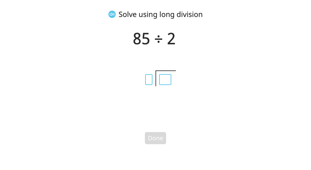 Model and solve a division problem using long division by recording partial quotients