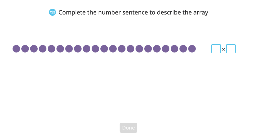 Find factors of a given number by labeling arrays (Level 1)