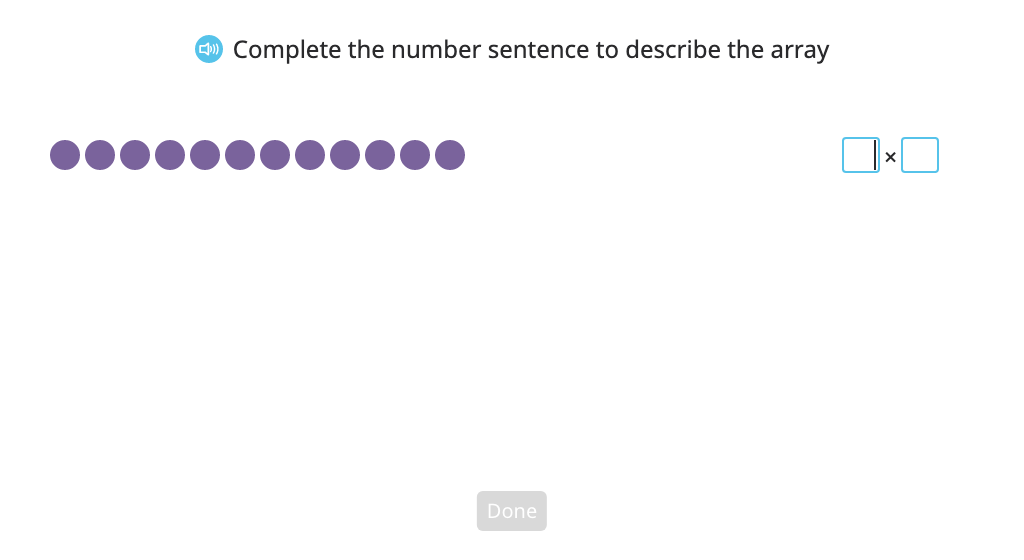 Find factors of a given number by labeling arrays (Level 2)