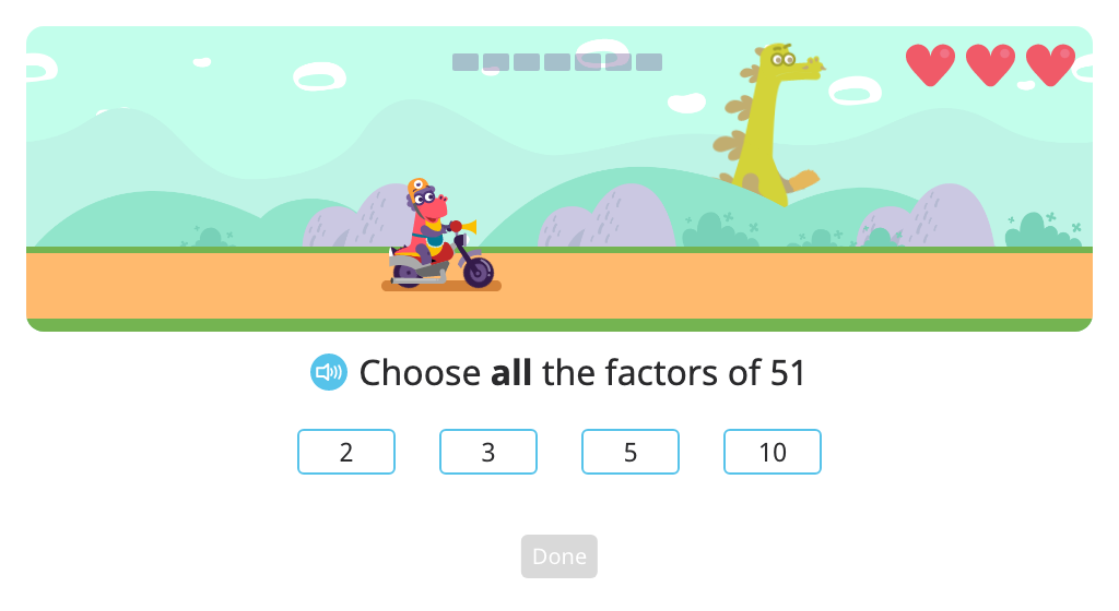 Identify factors (2, 3, 5, 10) of a given multiple