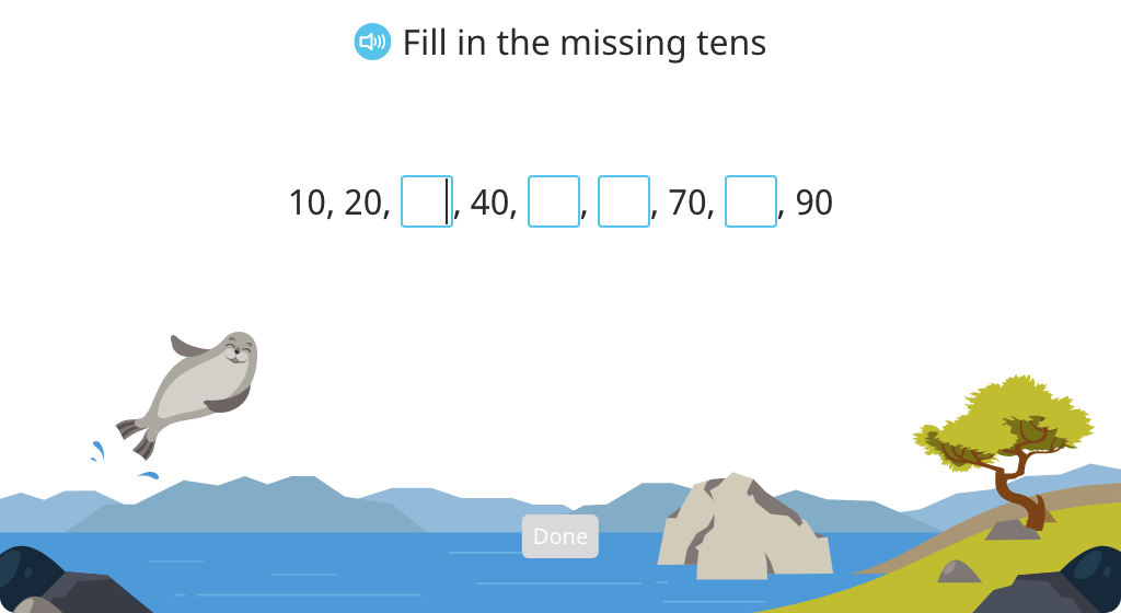 Identify a round number as a multiple of 10