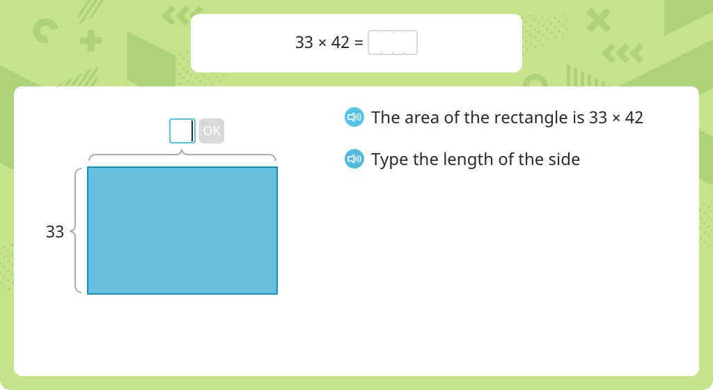 Multiply to find the area of a rectangle using the distributive property and the standard algorithm