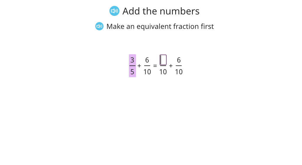 Add fractions with different denominators and rename the sum as a mixed number