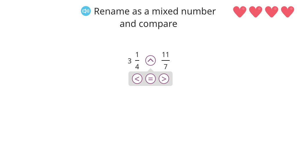 Compare a fraction greater than 1 with a mixed number or a fraction greater than 1
