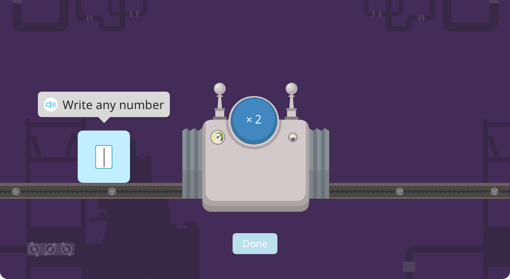 Multiply a whole number by a fraction