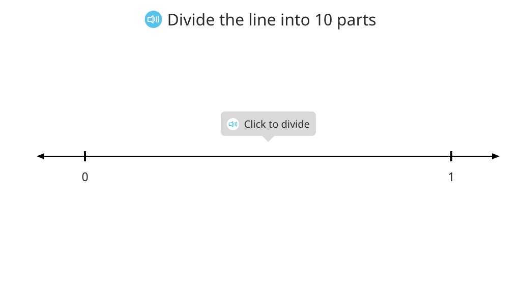 Relate fractions in tenths to decimals with and without a number line