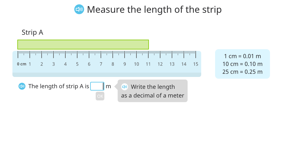 Use <, =, and > to compare decimal measurements of length, mass, and volume