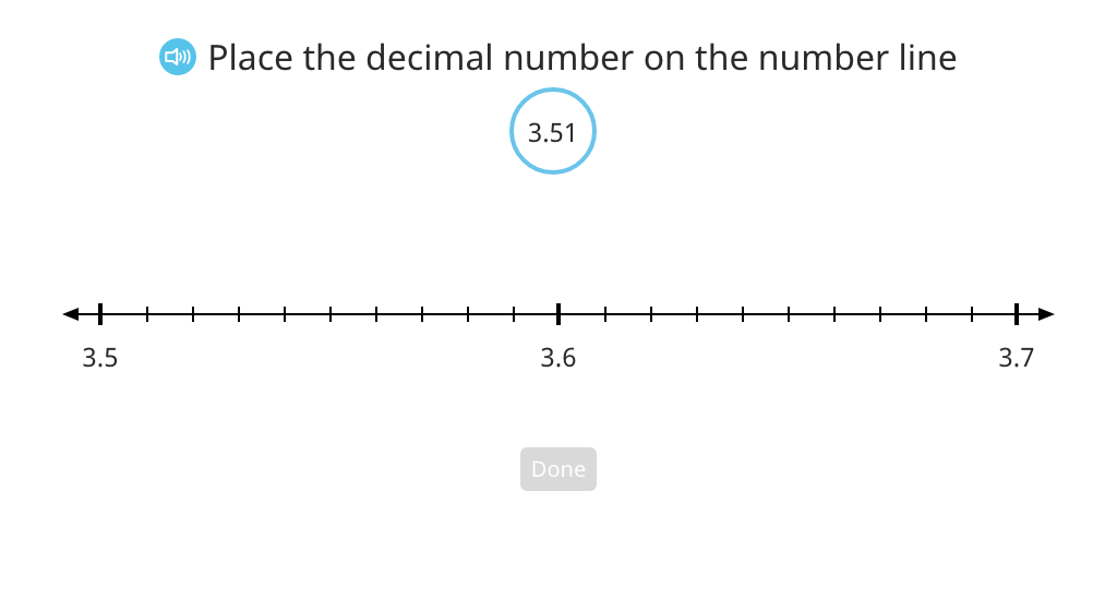 Use <, =, and > to compare decimal numbers based on a number line