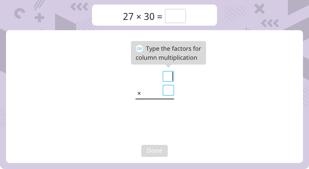 Multiply by a number with a power of 10 using the standard algorithm