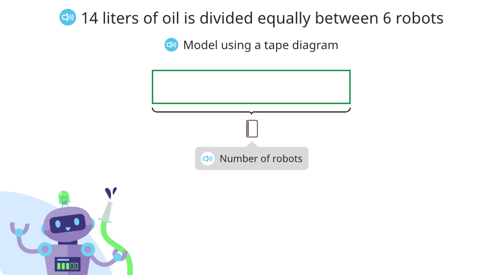 Solve fraction word problems based on a model (Level 3)