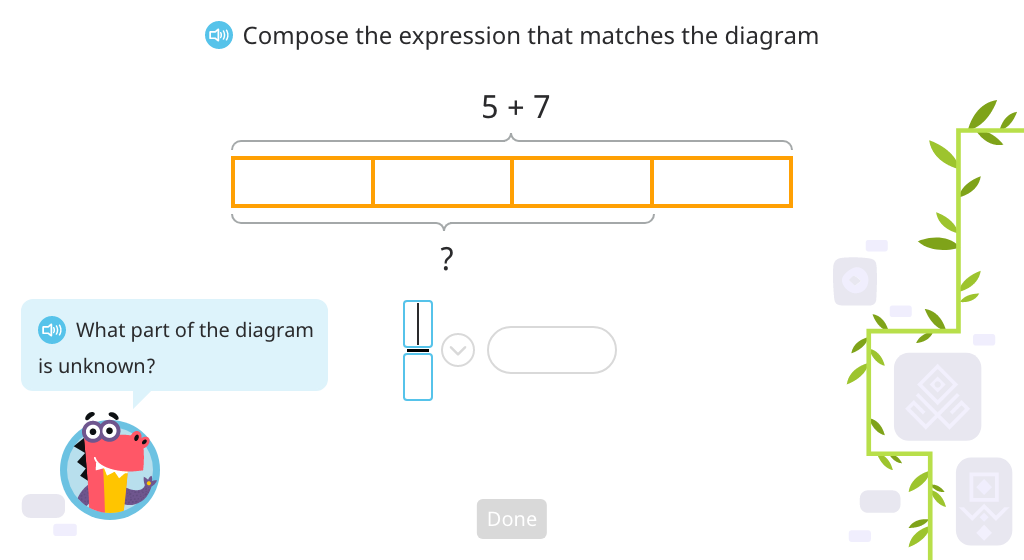 Compose a compound equation based on a model and solve (Part 1)