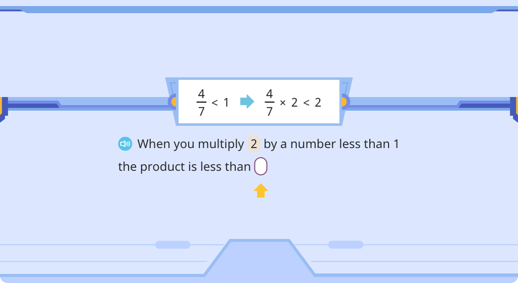 Compare a product with one of its factors (Level 2)