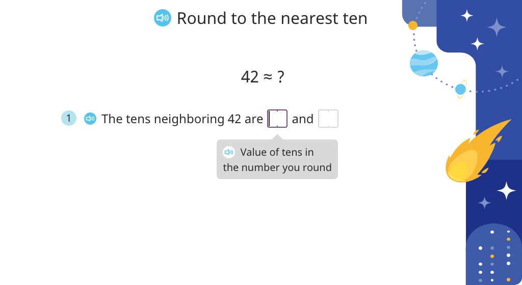 Determine the nearest ten to a given number
