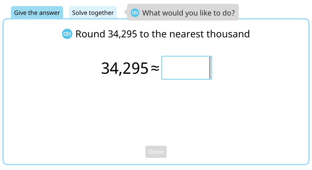 Rounding to the nearest thousand using five-digit numbers continued