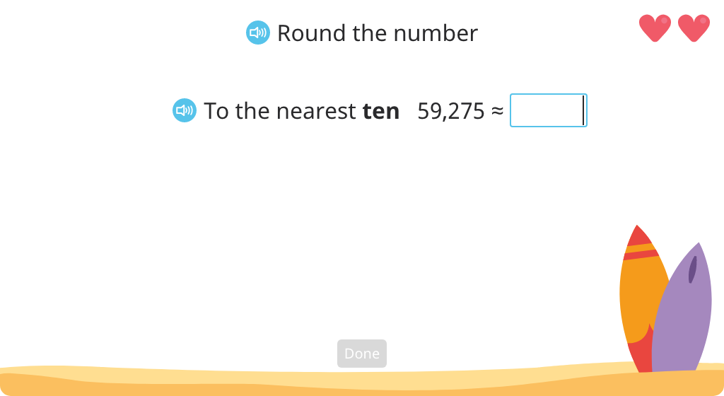 Rounding to the tens, hundreds, thousands, and ten thousands place