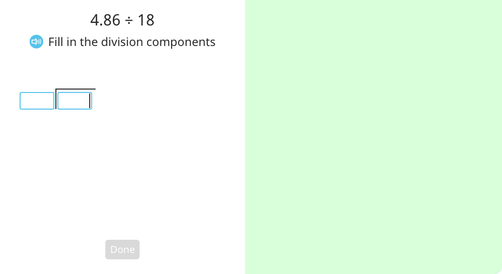 Solve long division of a decimal number (over and underestimate)